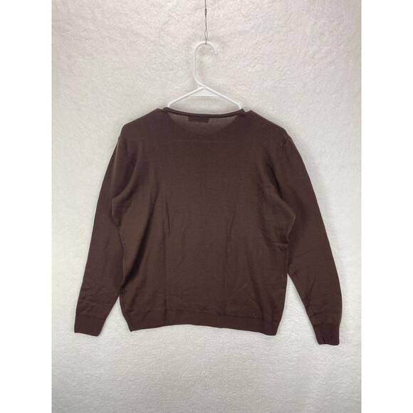 Raffaella Wool Sweater Women’s Brown Knit Pullover Made in Italy Classic Size L - Picture 7 of 7